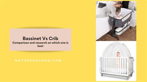 Bassinet Vs Crib - Comparison Table & Best Option for Baby ...