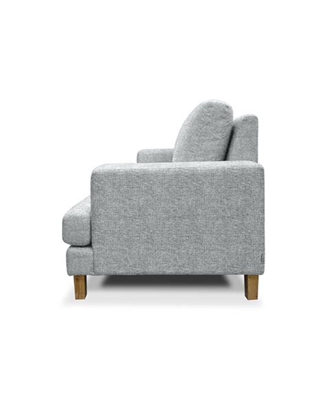 DAWSON 3 SEATER SOFA – SIDE VIEW – LIGHT GREY furniture singapore | Shop Furniture Online in ...