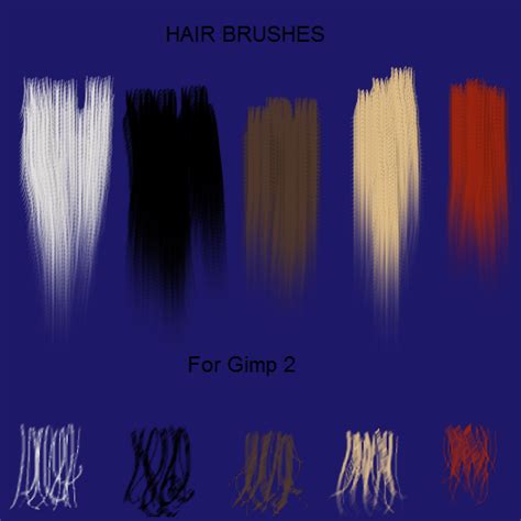 5 Hair Brushes for Gimp2 by jddndrbz on DeviantArt