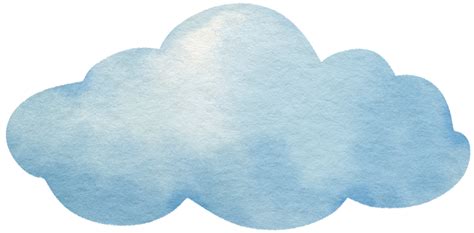 Cloud Watercolor hand-painted 9695342 PNG