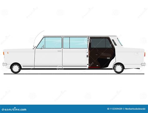 Cartoon stretch limo stock vector. Illustration of object - 112359439