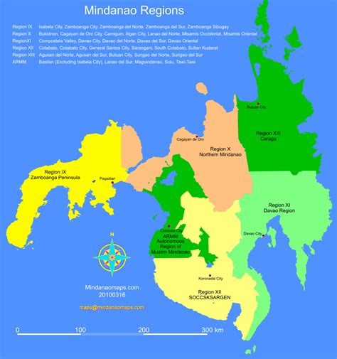 Mindanao Regions | Mindanao Maps