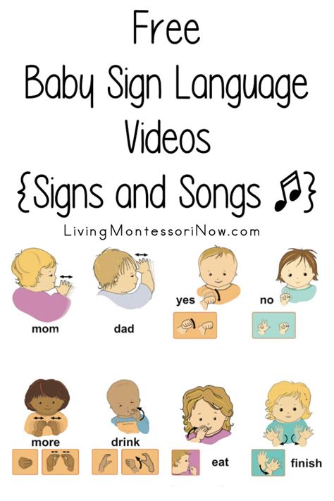 Printable Sign Language Songs