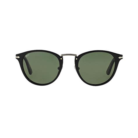 Persol Classic Polarized Oval Sunglasses // Black - Persol Sunglasses - Touch of Modern