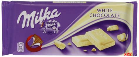 Milka White Chocolate, CASE (22 x 100g) – Parthenon Foods