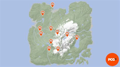 Sons of the Forest map, GPS tracker, and item locations