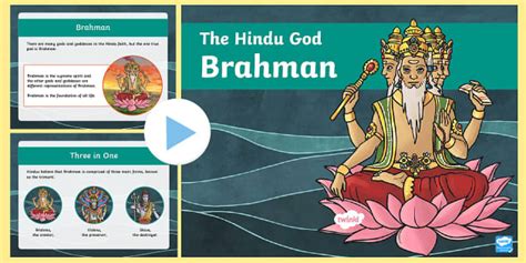 The Hindu God Brahman | Hindu Dharma Information PowerPoint