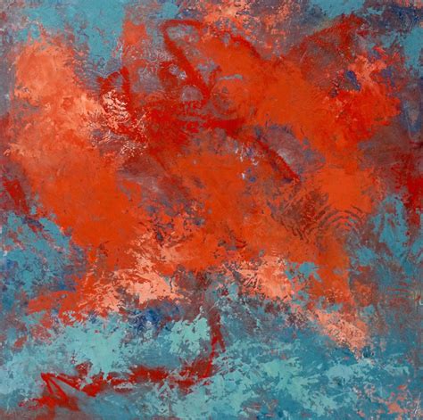 Abstract Oil Paintings: Coral Reef 3 by Marcy Brennan Art