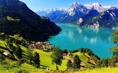 Lake Swiss Alps Wallpapers - Wallpaper Cave