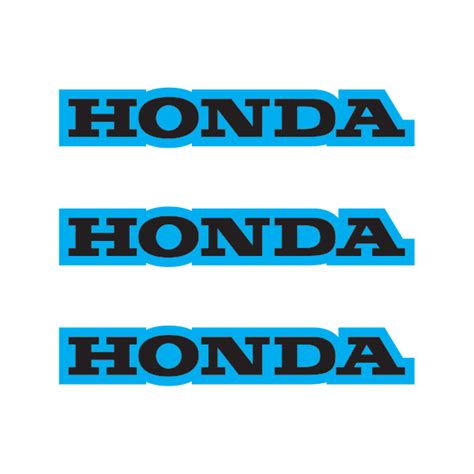 Printed vinyl Honda Logo Blue Black | Stickers Factory