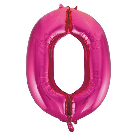 Number 5 Bright Pink Foil Balloon 86cm - Party Savers