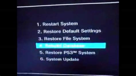 PS3 Recovery Mode - YouTube