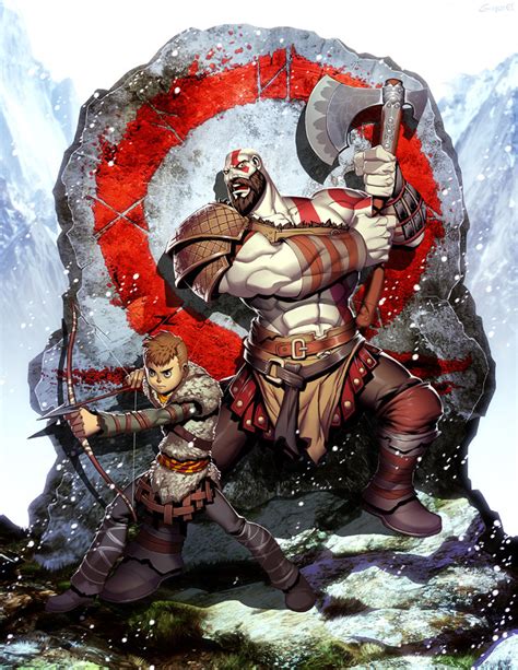 Kratos and Atreus by GENZOMAN | God of War | Know Your Meme