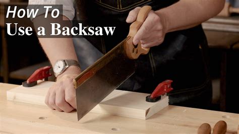 How To Use A Backsaw - YouTube