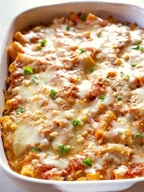 Easy Recipe For Baked Ziti With Ricotta Cheese And Bacon | Deporecipe.co