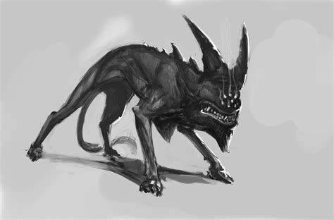 Hellhound Sketch by Erebus88 on DeviantArt