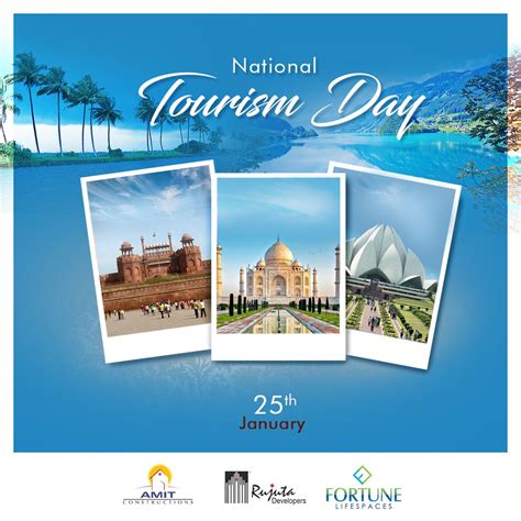 National Tourism Day is celebrated to encourage more tourism in India. #RujutaDevelopers # ...