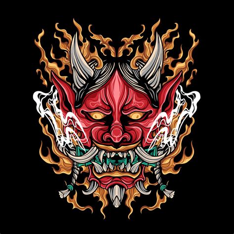 Oni Mask Japan Culture 3286576 Vector Art at Vecteezy