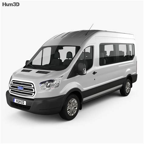 Ford Transit Passenger Van L2H3 2017 3D model - Vehicles on Hum3D