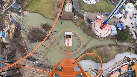 New record-breaking Yukon Striker roller coaster takes 90-degree dive