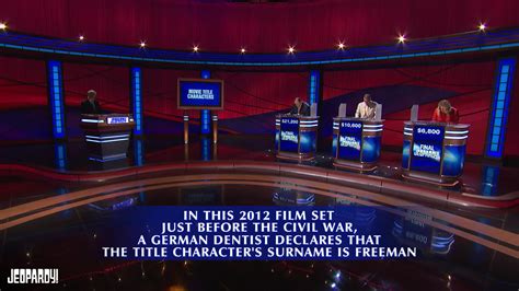 Jeopardy! on Twitter: "This Final Jeopardy! is all about MOVIE TITLE CHARACTERS.…