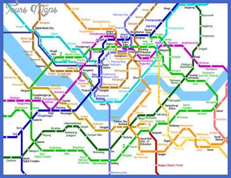 Seoul Subway Map - ToursMaps.com