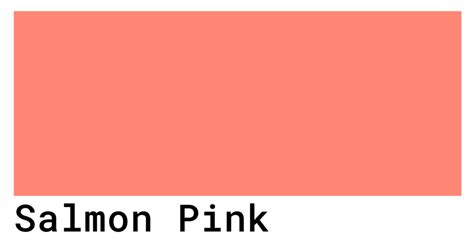 Salmon Pink Color Codes - The Hex, RGB and CMYK Values That You Need