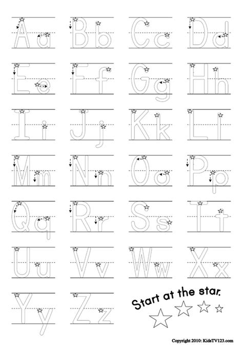 alphabet worksheets for kids alphabet free activities for kindergarten ...