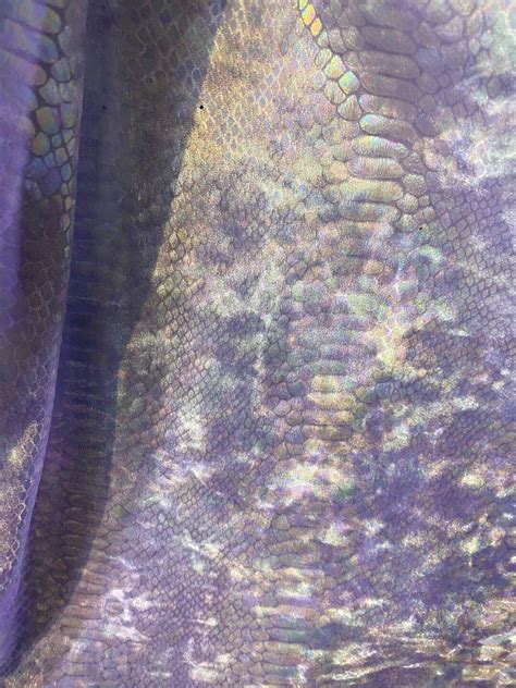 Light Purple Iridescent Snake Skin Design Four Way Stretch Velvet Fabric Sold by the Yard - Etsy