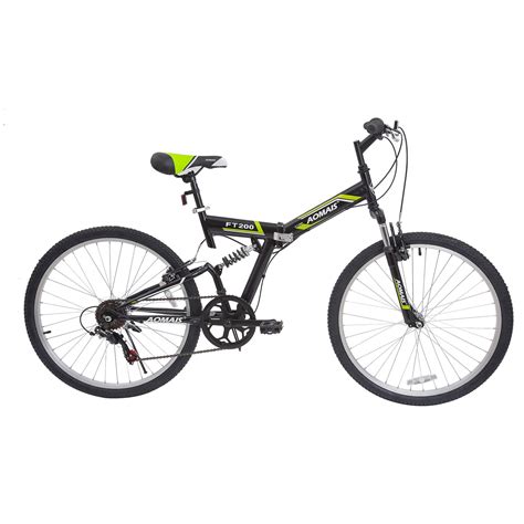 Murtisol Folding Mountain Bikes 26’’ Foldable Bikes with Softtail Full Suspension & Designed ...