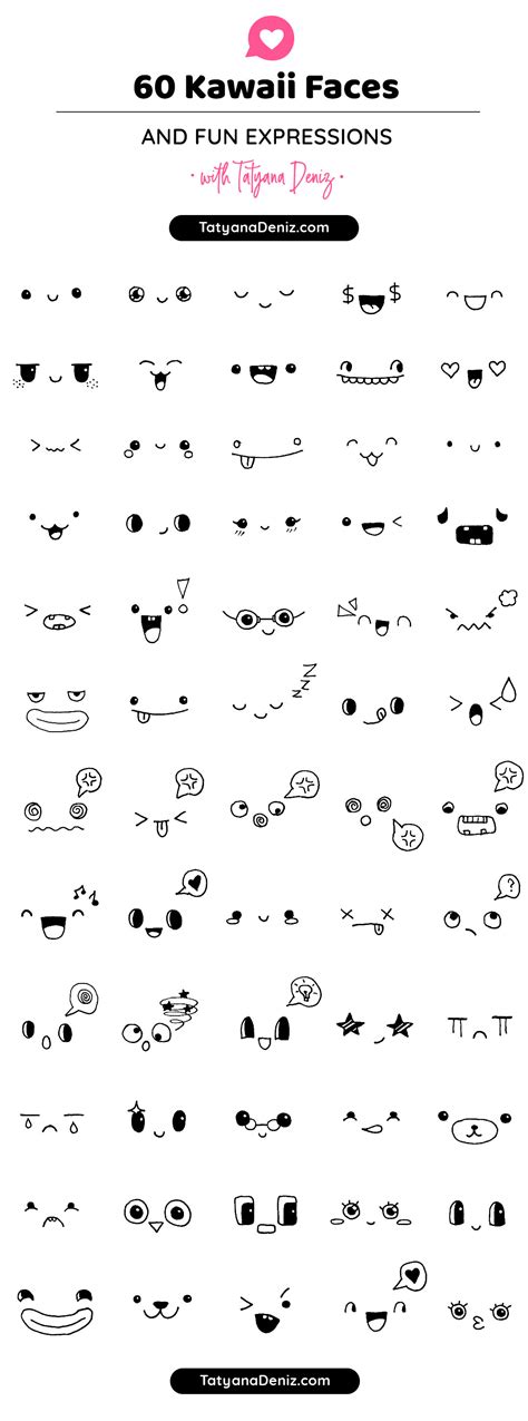 How To Draw Cute Kawaii Faces