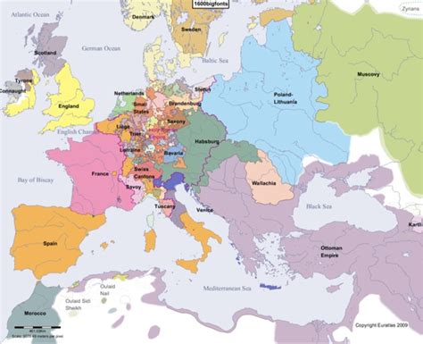 Europe's borders in 1600 AD : r/europe