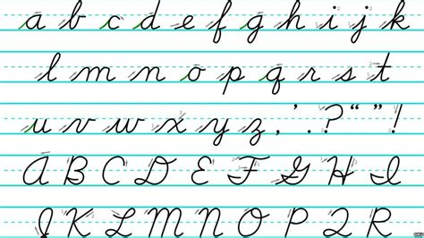 English Cursive Letters Alphabet | Cursive writing practice sheets, Cursive alphabet, Learning ...