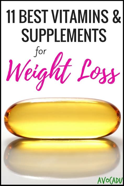 11 Best Supplements and Vitamins for Weight Loss - Avocadu