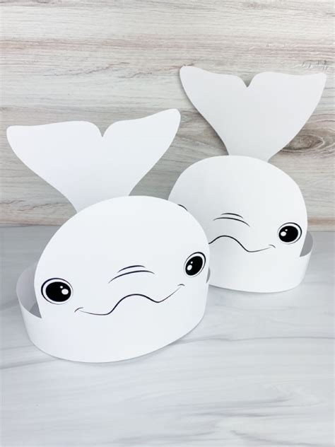 Beluga Whale Headband Craft [Free Printable]