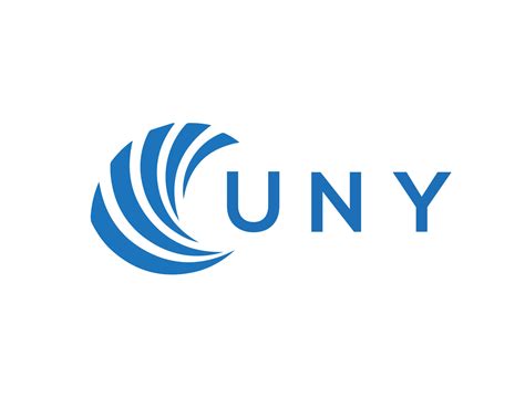 uny letra logo diseño en blanco antecedentes. uny creativo circulo letra logo concepto. uny ...