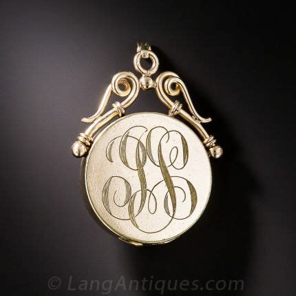 Engraved Round Locket