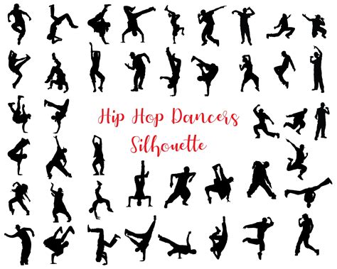 Hip Hop Dance Team, Hip Hop Dance Poses, Dance Silhouette, Silhouette ...