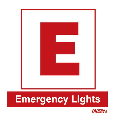 LALIZAS IMO SIGNS - Emergency Lights