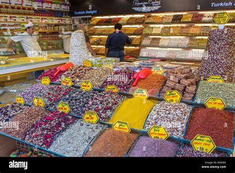 Turkey, Istanbul City, Grand Bazar, Spices shop Stock Photo - Alamy