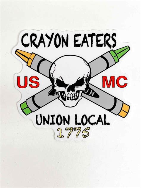 USMC Crayon Eaters Sticker - Small – Operation Made