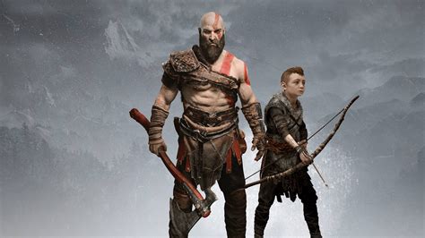 God Of War 4 Kratos And Atreus UHD 4K Wallpaper | Pixelz