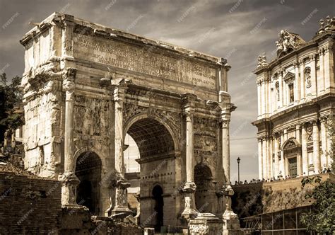 Premium Photo | Arch of septimius severus in rome