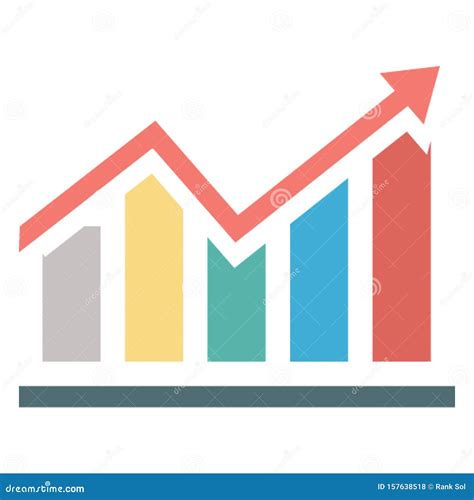 Growth Graph Color Vector Icon Which Can Easily Modify or Editable ...