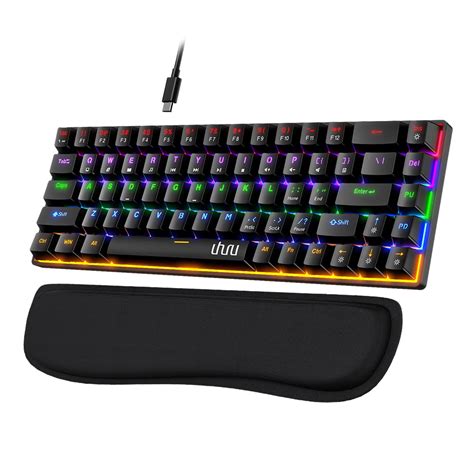 Buy uhuruMechanical Gaming Keyboard, UMK-100 Wired 60% 68 Keys ...