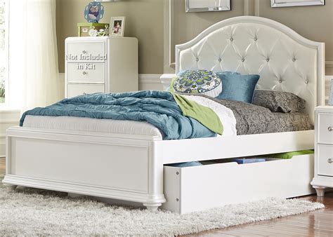 Stardust Twin Trundle Bed with Tufted Headboard | Rotmans | Headboard ...