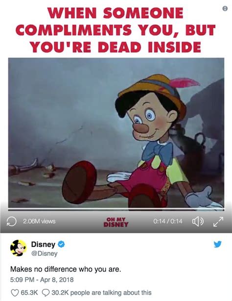 Disney Posted A Meme About Being "Dead Inside" And It's Very WTF - PopBuzz