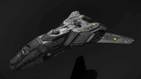 Scifi Stealth Frigate Conqueror - 3D model by MSGDI [353db4d] - Sketchfab