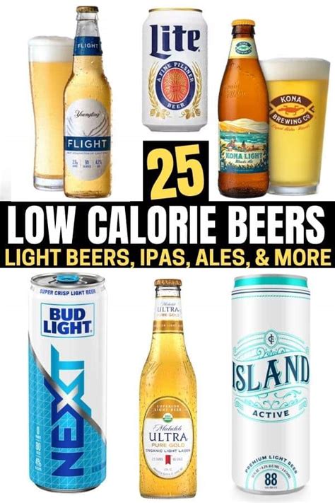 a compilation of low calorie beer - The Diet Chef