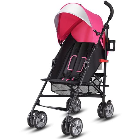 Costway Folding Lightweight Baby Toddler Umbrella Travel Stroller w/ Storage Basket - Walmart.com